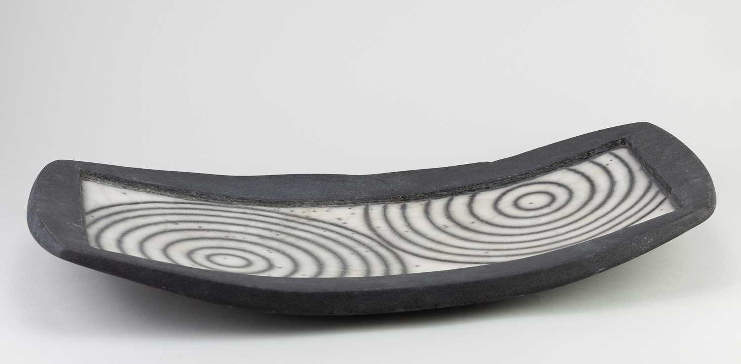 Lot 148 - DAVID ROBERTS (born 1947); a large raku slab