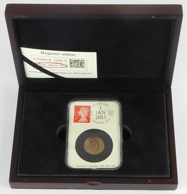 Lot 631 - An Elizabeth II proof full sovereign 2015,...