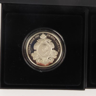 Lot 687 - THE ROYAL MINT; two silver coins for the...