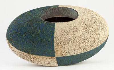 Lot 131 - BEN ARNUP (born 1954); an oval stoneware...