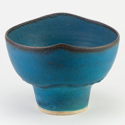 Lot 53 - ABDO NAGI (1941-2001); a stoneware pedestal...