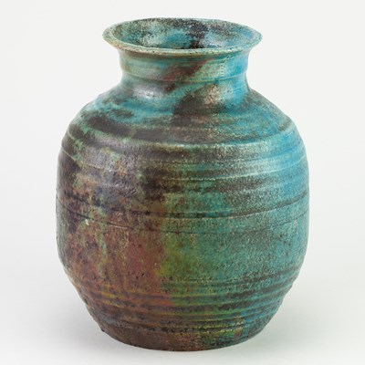 Lot 1 - ABDO NAGI (1941-2001); a raku jar with...