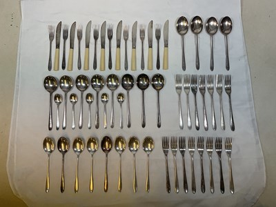 Lot 418 - WALKER & HALL; fifty-six pieces of 'Pride'...
