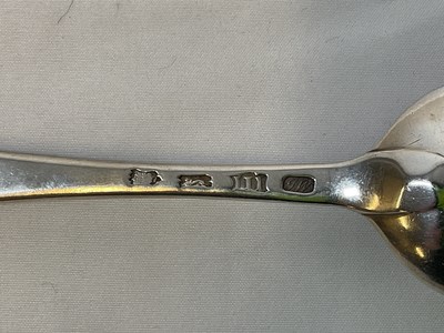 Lot 446 - Eight Hallmarked silver table spoons. Weight...