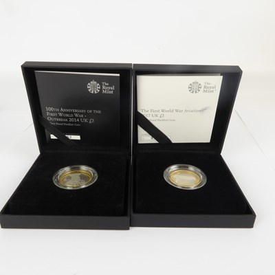 Lot 672 - THE ROYAL MINT; two WWI related silver...