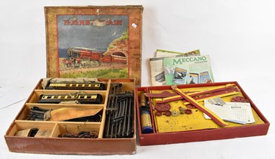 Lot 288 - A vintage part set of Meccano, a boxed Hornby...