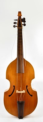 Lot 1268 - A modern bass viol, built from a kit supplied...