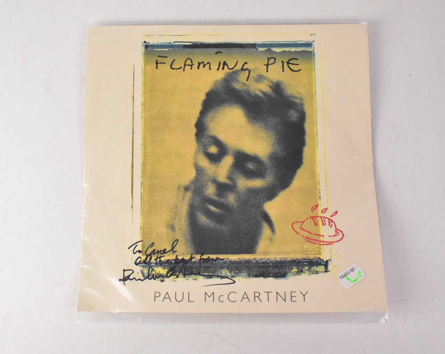 Lot 541 - PAUL MCCARTNEY; 'Flaming Pie' print, bearing...