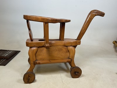 Lot 642 - A contemporary Chinese child's wooden...