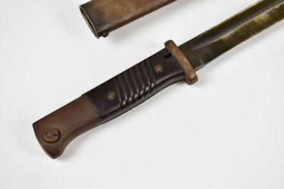 Lot 707 - A WWII K98 German bayonet and scabbard, marked...