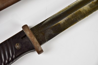 Lot 707 - A WWII K98 German bayonet and scabbard, marked...