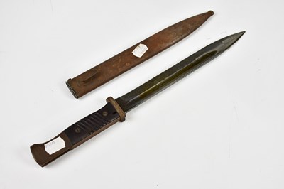 Lot 707 - A WWII K98 German bayonet and scabbard, marked...