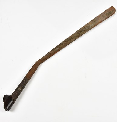 Lot 715 - An ethnic short sword with a distinct curve...