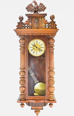 Lot 135 - GUSTAV BECKER; a late 19th century walnut...