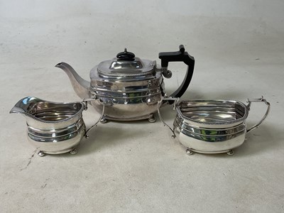 Lot 453 - RATTRAY & CO, DUNDEE; a silver plated teapot,...