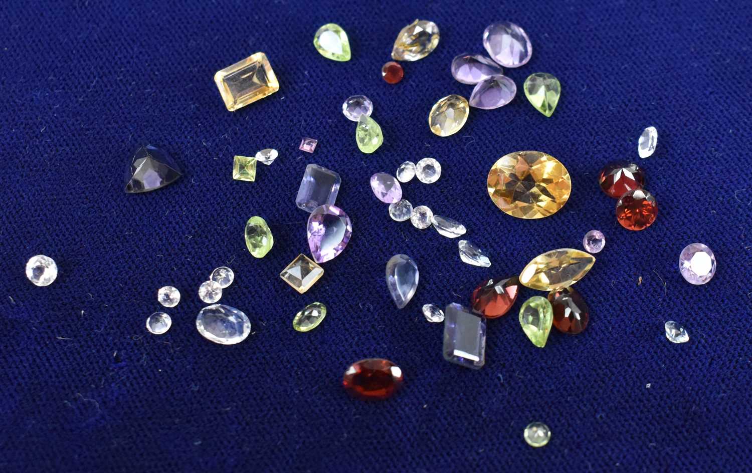 Lot 652 - A collection of Indian semi-precious gemstones.