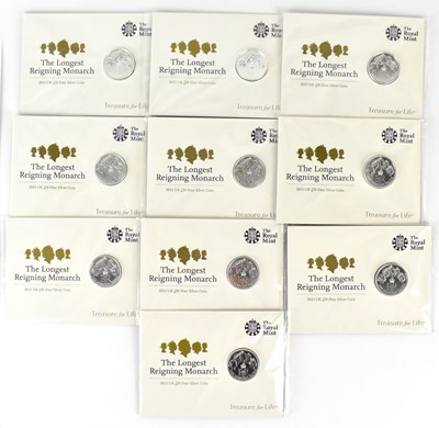 Lot 718 - THE ROYAL MINT; ten 'The Longest Reigning...