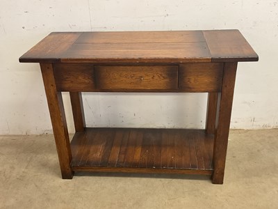 Lot 579 - BRIGHTS OF NETTLEBED; a reproduction oak plank...