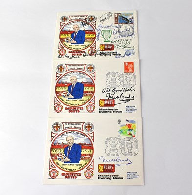 Lot 421 - MANCHESTER UNITED; a first day cover for the...