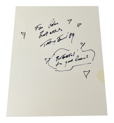 Lot 508 - TRACEY EMIN; a card bearing the artist's...