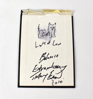 Lot 509 - TRACEY EMIN; a torn page from an autograph...