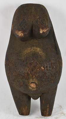 Lot 512 - TRIBAL ART; an African carved wooden body mask,...