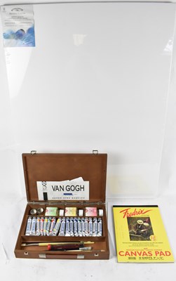 Lot 244 - A Van Gogh art set with palette and a large...