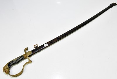 Lot 666 - A Prussian artillery officer's sabre made by...