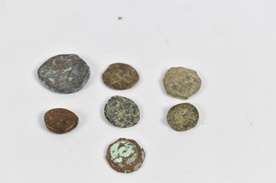 Lot 705 - Seven assorted ancient Islamic coins.