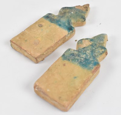 Lot 228 - Two glazed stoneware fragments, possibly...