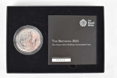 Lot 660 - THE ROYAL MINT; 'The Britannia 2015 One Ounce...