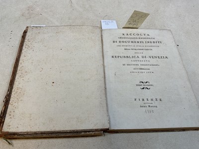 Lot 254 - RACCOLTA CRONOLOGICO-RAGIONATA DI DOCUMENTI...