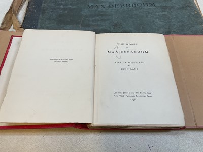 Lot 260 - THE WORKS OF MAX BEERBOHM WITH A BIBLIOGRAPHY...