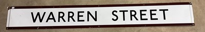 Lot 3 - A large original enamelled London Underground...