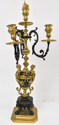 Lot 81 - A French bronze and ormolu mounted figural...