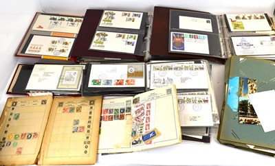 Lot 528 - Four folders containing various first day...