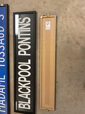 Lot 41 - Three original bus blinds, 'Blackpool Pontins',...