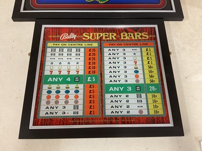 Lot 39 - Three original fruit machine display...