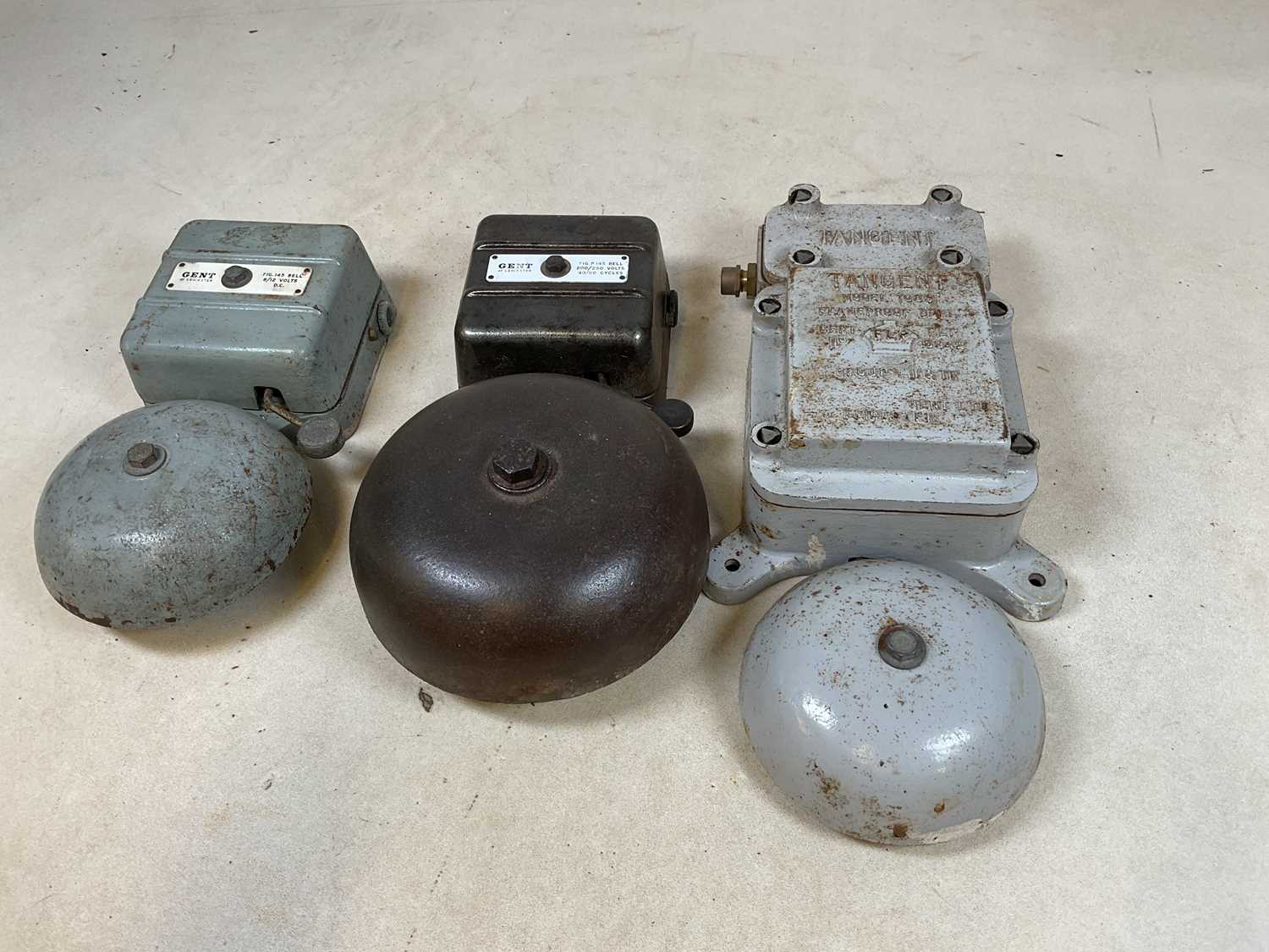 Lot 14 - Three vintage wall mounted fire alarms...