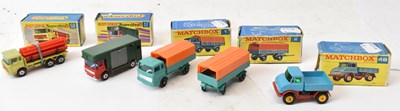 Lot 297 - Five boxed Matchbox model vehicles including...