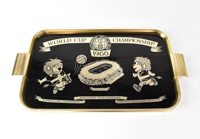 Lot 687 - A World Cup 1966 souvenir tray, with ribbon...