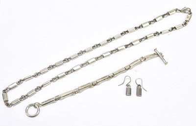 Lot 280 - A sterling silver suite of jewellery...