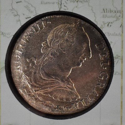 Lot 662 - EL CAZADOR; an 8 reales shipwreck silver coin...