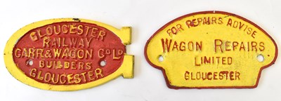 Lot 44 - RAILWAYANA; Gloucester Railway Carr & Wagon Co...