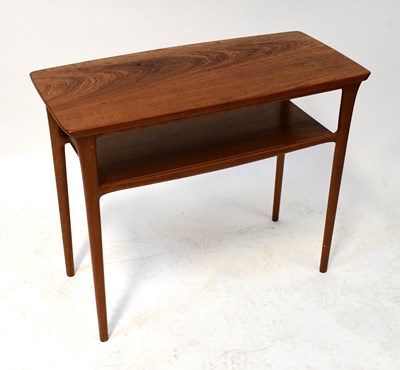 Lot 20 - A 1970s teak side table with undershelf and...
