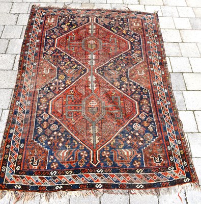 Lot 117 - A late 19th/early 20th century Afghan rug,...