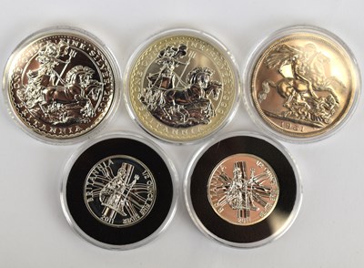 Lot 664 - Four various proof silver coins, comprising...