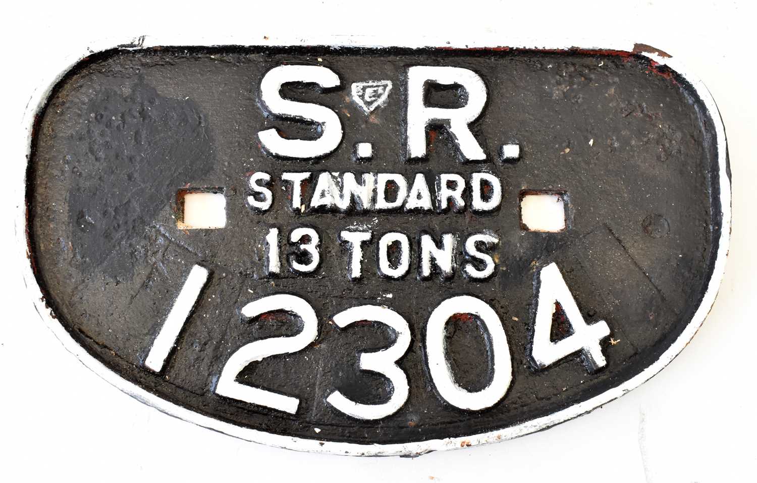 Lot 46 - RAILWAYANA; wagon plate, SR 12304 Standard 13...