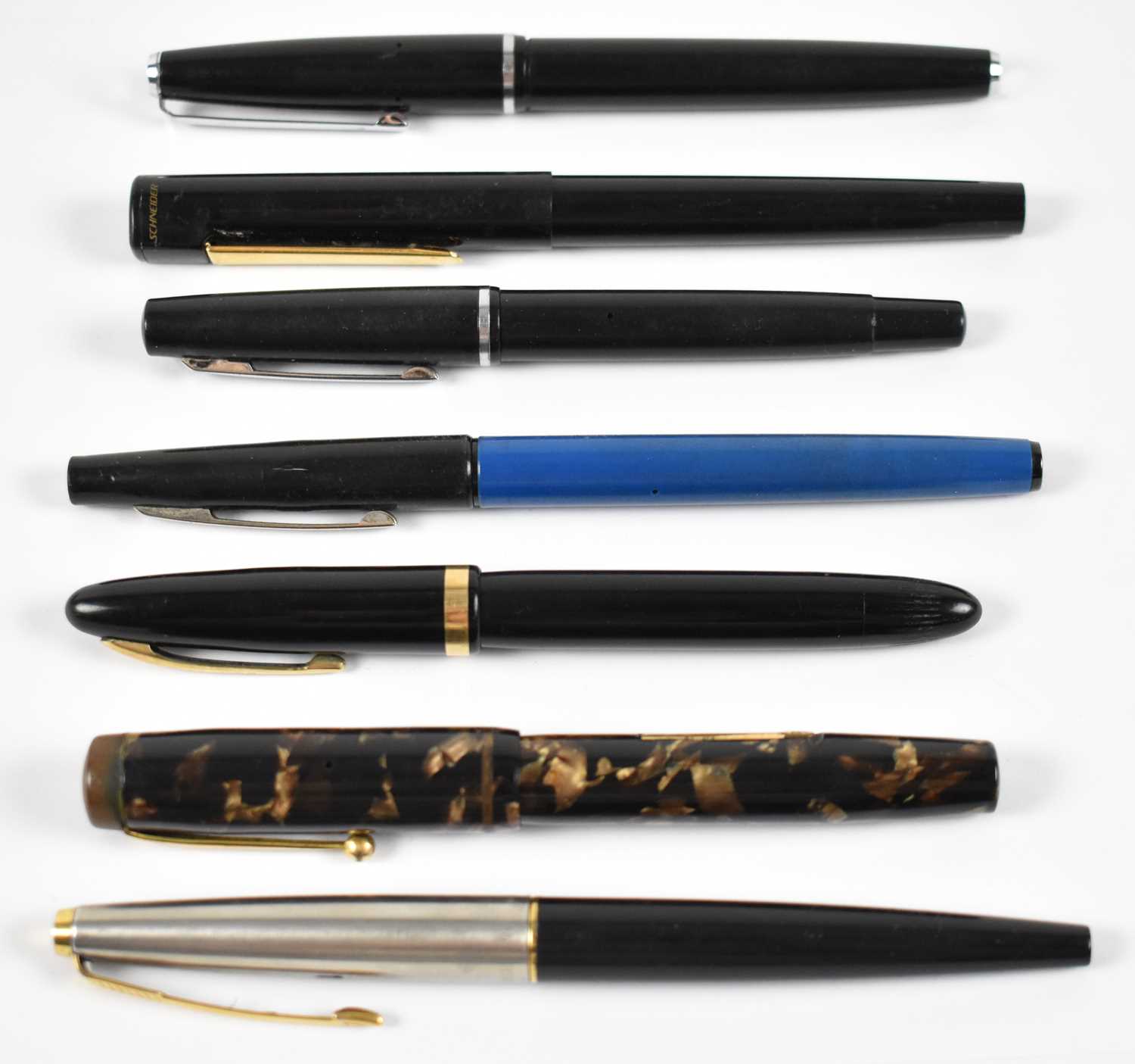 Lot 228 - A group of fountain pens including Tempo,...