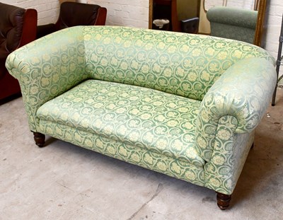 Lot 2416 - A Victorian drop end Chesterfield type sofa,...